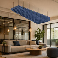 Panneaux acoustiques suspendus en feutre pour plafond, absorption acoustique pour couloir d'hôtel (vente en gros)