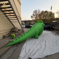 Nouveau costume de mascotte de dinosaure crocodile gonflable pour spectacle de zoo