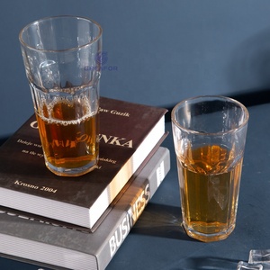 Verres <span class=keywords><strong>à</strong></span> bière octogonaux en <span class=keywords><strong>verre</strong></span> trempé transparent moderne, capacité 150 ml, vente en gros, directement de l'usine OEM - Product Image 2
