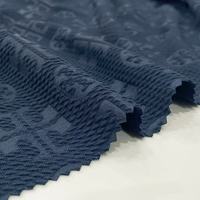 ANONO Nouveau Produit Lots de Surplus Polyester Spandex Crêpe Gaufré Tissu Tricoté pour Vêtements de Sport Tissus Textiles