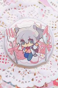 Yeni rozet Anime karakter pimleri yemek tabağı Flip rozetleri 3D merceksi Anime hareket pimleri düğme rozetleri teneke - Product Image 2