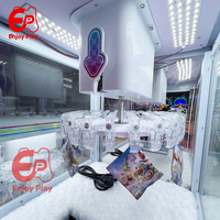 Nouvelle Machine à Pinces en Métal Double Couche Style Arcade, Attrape-Prix 2-en-1 avec Plateau Tournant, Support Anglais et Espagnol, Marque Enjoy