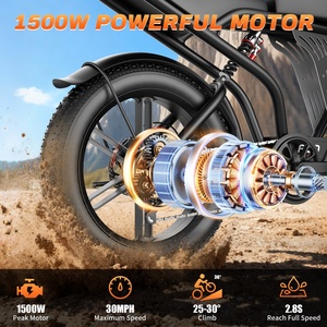 Directo del Fabricante con Envío Rápido, Bicicleta de Montaña con Motor Trasero de 20 Pulgadas, 1500W, 48V, Alta Velocidad y Gran Autonomía - Product Image 2