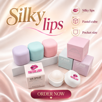 Baume à lèvres rond (crème) en gros, 4 couleurs, saveur fruitée, minéral, naturel, écran solaire, hydratant, maquillage beauté, réparation des lèvres
