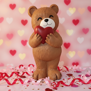 Luminous Teddy Bear Love Dolls Glowing <b>Animal</b> <b>Plastic</b> Dolls Custom <b>Animal</b> Valentine's PP Blow Molding Decorations - Product Image 2