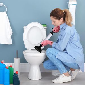 15cm Durchmesser Luftbetriebener TPR-Toilettensauger zur Effizienten Toilettenreinigung - Product Image 4