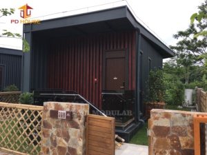 Iki kat lüks yüksek seviye kargo konteyneri glahotel otel ev modüler doğal alan ülke daire villa konut ev - Product Image 3