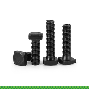 Marteau carré en acier allié à tête plate Boulon en acier au carbone galvanisé Zinc à tête carrée en bois d'entraîneur Vis de retard pour <span class=keywords><strong>meubles</strong></span> - Product Image 6