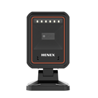 Henex H2210 2d pemindai kode batang, mesin penagihan pemindai kode batang otomatis 360 atas meja