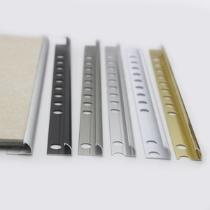 Profilés en aluminium argenté pour coins <span class=keywords><strong>de</strong></span> mur en céramique, garnitures métalliques <span class=keywords><strong>quart</strong></span> <span class=keywords><strong>de</strong></span> cercle <span class=keywords><strong>de</strong></span> Foshan, pour bordure <span class=keywords><strong>de</strong></span> carrelage - Product Image 2