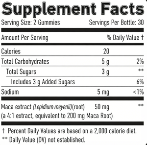 Gomitas de Maca Peruana Orgánica Vegana OEM/ODM, Mezcla de Maca Negra y Roja, Productos de Belleza, Equilibrio Hormonal, Aumento de Energía y Resistencia - Product Image 6