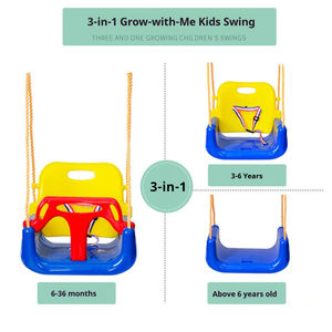 Columpio Infantil 3 en 1 de Primera Calidad, Fácil de Instalar, Diseño Moderno, para Exteriores, Parque, Escuela, Gran Venta - Product Image 3