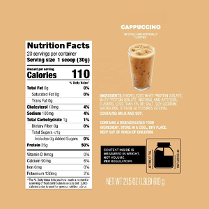 OEM Atacado Hydrolyzed 100% Whey Isolate <span class=keywords><strong>Protein</strong></span> <span class=keywords><strong>Powder</strong></span> Dunkin' Cappuccino Sabor de Absorção Rápida e Fácil <span class=keywords><strong>Digest</strong></span>ão para Adultos - Product Image 5