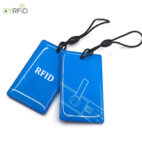 Porte-clés NFC personnalisé pour contrôle d'accès 13,56 MHz/125 kHz F08 NFC213, porte-clés RFID intelligent en époxy personnalisé