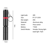 Taschen-Mini-Taschenlampe & Outdoor-Wandern AAA-Batteriebetriebene Medizinische Stiftlampe Geschenk Schlüsselanhänger Camping LED-Taschenlampe