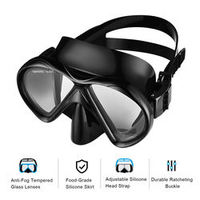 Lunettes de plongée en apnée en silicone d'approvisionnement d'usine pour adultes de qualité alimentaire pour la natation et la plongée avec tube respiratoire