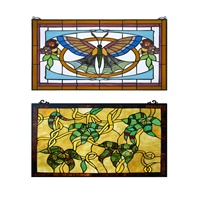 Lieblicher Mann Motiv Maßgefertigtes Buntglasfenster im Europäischen Stil mit Hoher Lichtdurchlässigkeit für Wohnzimmer, Flur und Esszimmer