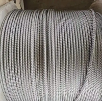 Cable de Acero Galvanizado Recubierto de Zinc de 7x1.04mm, Cable de Soporte para Invernaderos Agrícolas para Colombia y Ecuador