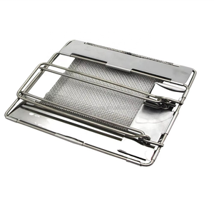 Tostadora plegable de acero inoxidable 57372 #, estufa <span class=keywords><strong>para</strong></span> acampar al aire libre, bandeja <span class=keywords><strong>para</strong></span> tostadas de pan - Product Image 5