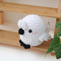 Vente en gros : Petits animaux en peluche amigurumi à ailes, poulets, perroquets, canards, hiboux au crochet, petites poupées, mini-oiseaux au crochet