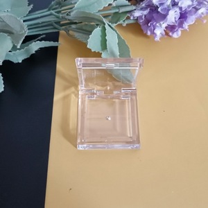 Espejo compacto cuadrado de plástico transparente, 24,8mm de diámetro interior, para corrector en polvo, sombra de ojos, colorete, uso individual - Product Image 4