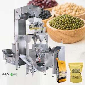 café machine marques philippines Suppliers-Emballage doypack de grains alimentaires, avec pochette à fermeture éclair, pour emballage de grains de café, chocolat, machine d'emballage avec secoueur linéaire