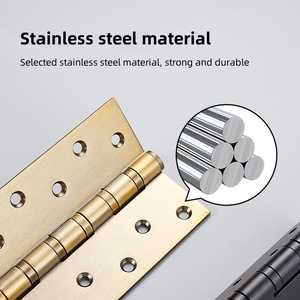 Cerniera a filo in acciaio inossidabile da 6 pollici dal design moderno, con cuscinetto, ispessita e silenziosa, <span class=keywords><strong>per</strong></span> porte in legno, <span class=keywords><strong>per</strong></span> interni, ferramenta <span class=keywords><strong>per</strong></span> porte. - Product Image 3