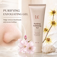Gel Exfoliant Purifiant Doux et Blanchissant à Formule Naturelle Bio à Base de Plantes pour Éliminer les Cellules Mortes et la Saleté des Pores (Marque Privée)