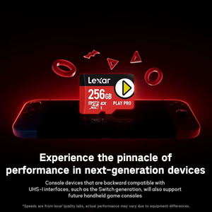 Lexar Play PRO <span class=keywords><strong>MicroSD</strong></span> Express-Karte 1TB/512GB/<span class=keywords><strong>256GB</strong></span>, 4K-Video, Speicher karten für Spiele konsolen bis zu 900 MB/s für Nintendo Switch 2 - Product Image 3