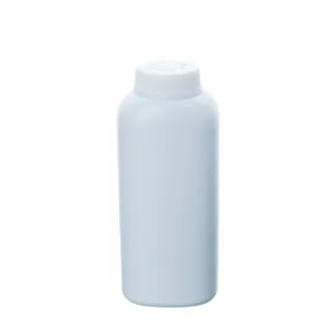 100 г квадратная закручивающаяся крышка с отверстиями детская тальковая пудра HDPE пластиковая пустая белая бутылка