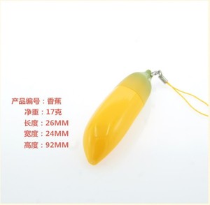 Cartone animato carino tubo di rossetto giallo rosa a forma di Banana 12.1mm bella scatola di <span class=keywords><strong>balsamo</strong></span> per le <span class=keywords><strong>labbra</strong></span> ABS 3.5g imballaggio cosmetico vuoto - Product Image 5