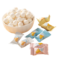 OEM Groothandel IJsjesvormige Individueel Verpakte Geperste Snoepjes Gemengde Melk-Fruit Smaak Ademverfrissende Tablet Snoepjes