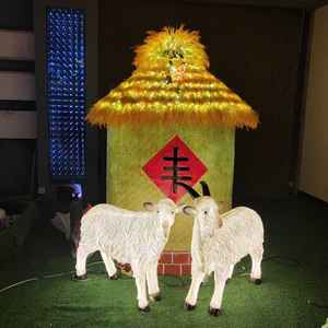 Luz decorativa LED estilo granero IP65 para interiores/exteriores, para patios y parques temáticos, diseño duradero, colores personalizables - Product Image 1