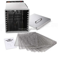 Voedseldroogmachine Voedseldroger 10 Trays Roestvrijstalen Mini Voedseldehydrator