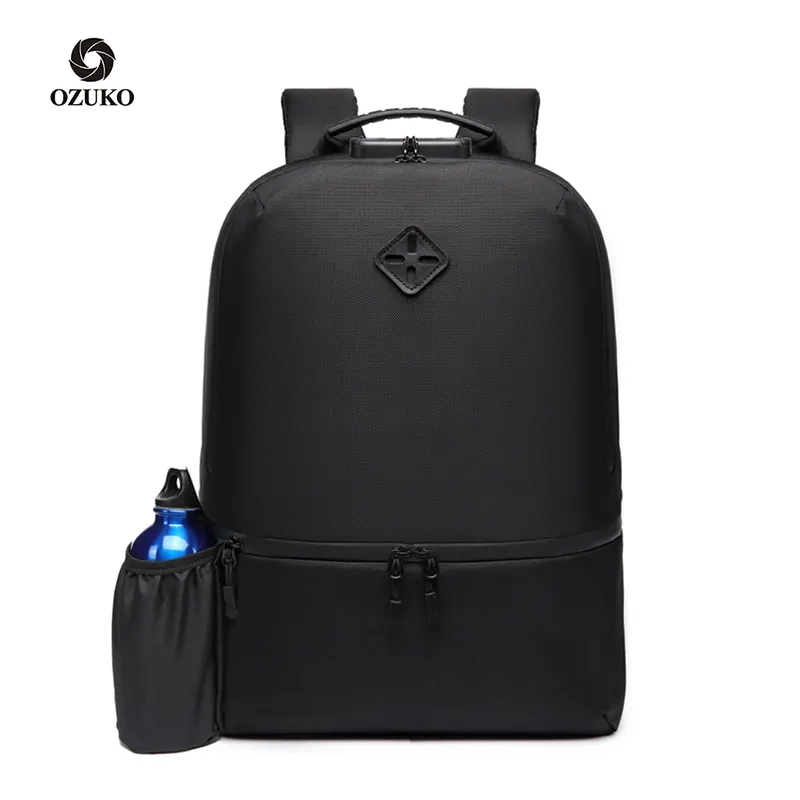 Ozuko D9243 New Anti Theft Back Pack OEM Laptop Back Pack Usb Laptop Bags Waterproof Mens Backpack School Bags Customize Unisex