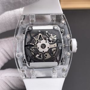 Reloj Mecánico de Lujo con Cristal de Zafiro 35-02, de Doble Manecilla, Esqueleto de Alta Calidad, Unisex, Deportivo Casual, Caja de Titanio, ETA - Product Image 4