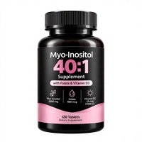 Myo et D-Chiro Inositol avec Folate et Vitamine D3 – Capsules végétaliennes pour le bien-être et l'équilibre quotidiens des femmes