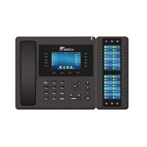 Téléphone <span class=keywords><strong>de</strong></span> bureau IP VoIP professionnel KNTECH KNPL-800Plus 2 lignes SIP PoE noir avec recomposition <span class=keywords><strong>et</strong></span> prise en charge SIP2.0 - Product Image 5