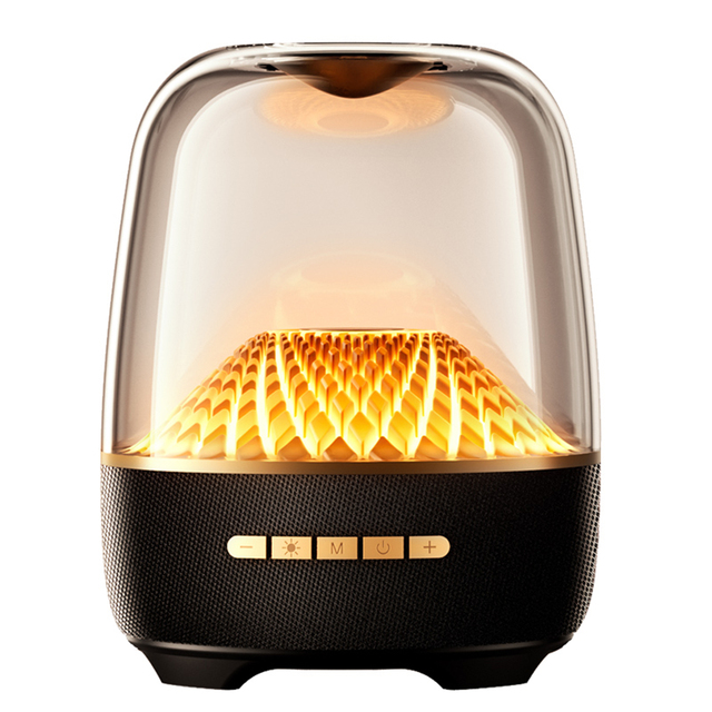 RK-C311 FS68 Music Glass Audio Manhattan Glass Power 80W Wireless Speaker Luminous Transparent Colorful Speaker 5.3 Bass