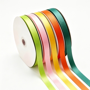 Direct van de fabriek: 2cm effen grosgrain lintrol voor het inpakken van cadeaudozen, bloemboeketten, DIY knutselwerk - Product Image 1