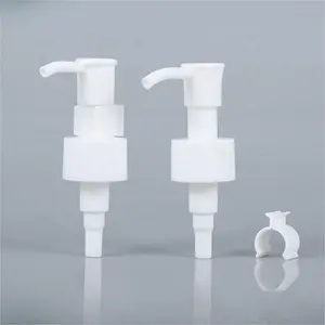 Bulk Wholesale 20/410 24/410 Oil Pump White Pp Plastic Clip Lock Makeup Remover Lotion Pump Portable Cosmetic Pump