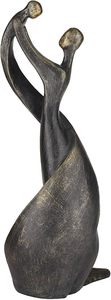Decorazione rame bambino e mamma che ballano sculture in bronzo figura statua a grandezza naturale - Product Image 5