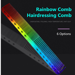 Nouvelle Brosse à Cheveux en Plastique Transparente Arc-en-ciel avec Échelle YS et Outils de Coiffure - Product Image 2
