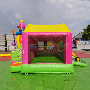 บ้านลมเป่าลมสำหรับจัดปาร์ตี้กลางแจ้งพร้อมสไลเดอร์สำหรับเด็ก - Product Image 6