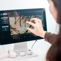 Analyseur de cuir chevelu AI haute définition WiFi, trichoscope, système d'analyse des données AI pour salon de coiffure professionnel