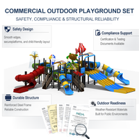 Ensemble de jeux d'extérieur pour enfants avec toboggan en spirale et tour d'escalade pour la communauté