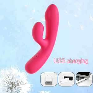 Jouet sexuel en silicone souple LILO, vibrateur double main pour femmes avec fonction de stimulation clitoridienne puissante et recharge USB - Product Image 4