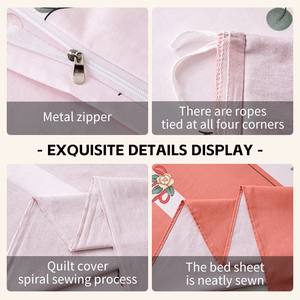 Vente en gros de <span class=keywords><strong>draps</strong></span> de lit personnalisés en coton 100% - Ensemble de literie 4 pièces - <span class=keywords><strong>Housse</strong></span> de couette - Taille King Size - Taille Queen Size - Taille Full - Super doux - Luxe - Product Image 2