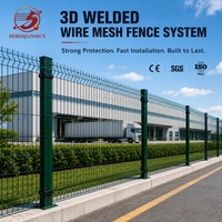 Panneau de clôture en treillis métallique 3D de 6 pieds certifié CE, barrière de sécurité pour la fabrication industrielle et la protection des propriétés, clôture 3D
