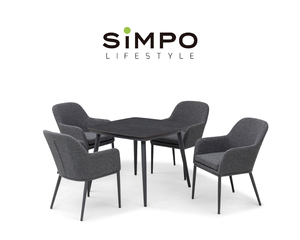 SIMPOLIFESTYLE Tavolo da Pranzo da Giardino Moderno Leggero di Lusso per Esterni MESA Balcone 4-8 Posti in Alluminio <span class=keywords><strong>SIVA</strong></span> - Product Image 6